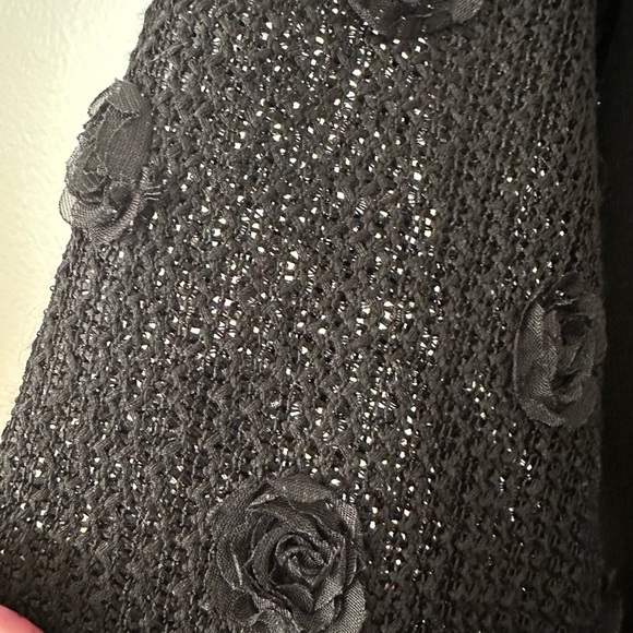 NANETTE LEPORE Black Long Sleeves Knit Winter Top Sweater S/M BNWT - Picture 7 of 7